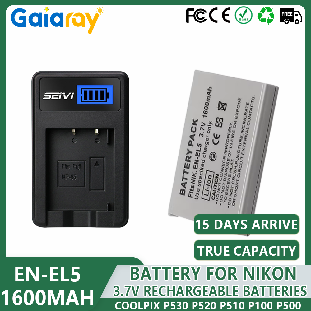 1-4 Uds EN-EL5 ENEL5 batería + - Nikon Camera D3500 reseña y precio