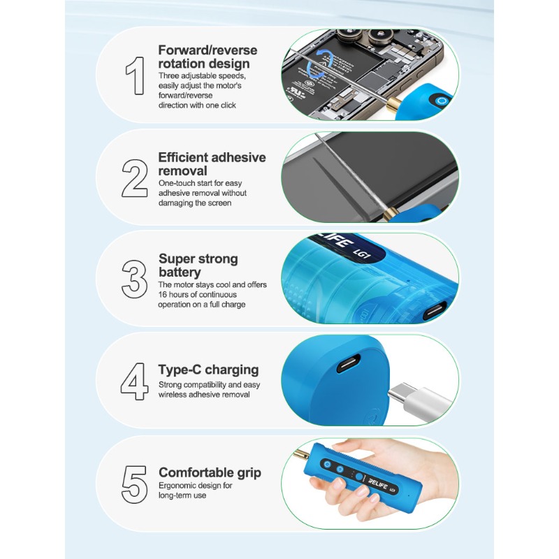 RELIFE LG1 Máquina inteligente - Screen Separator Machine reseña y precio